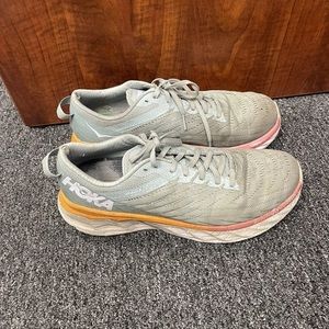 Hok￼a One One Arahi 4 Womens Size 11 Blue Gray Road Running Shoes Sneakers